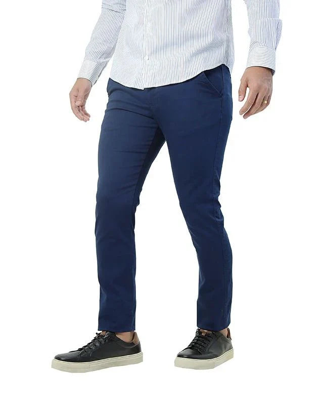 Calça alfaiataria slim sarja com elastano