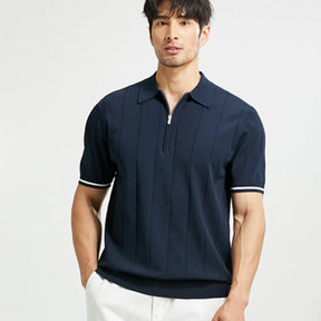 Camisa polo com zíper Tessalônica