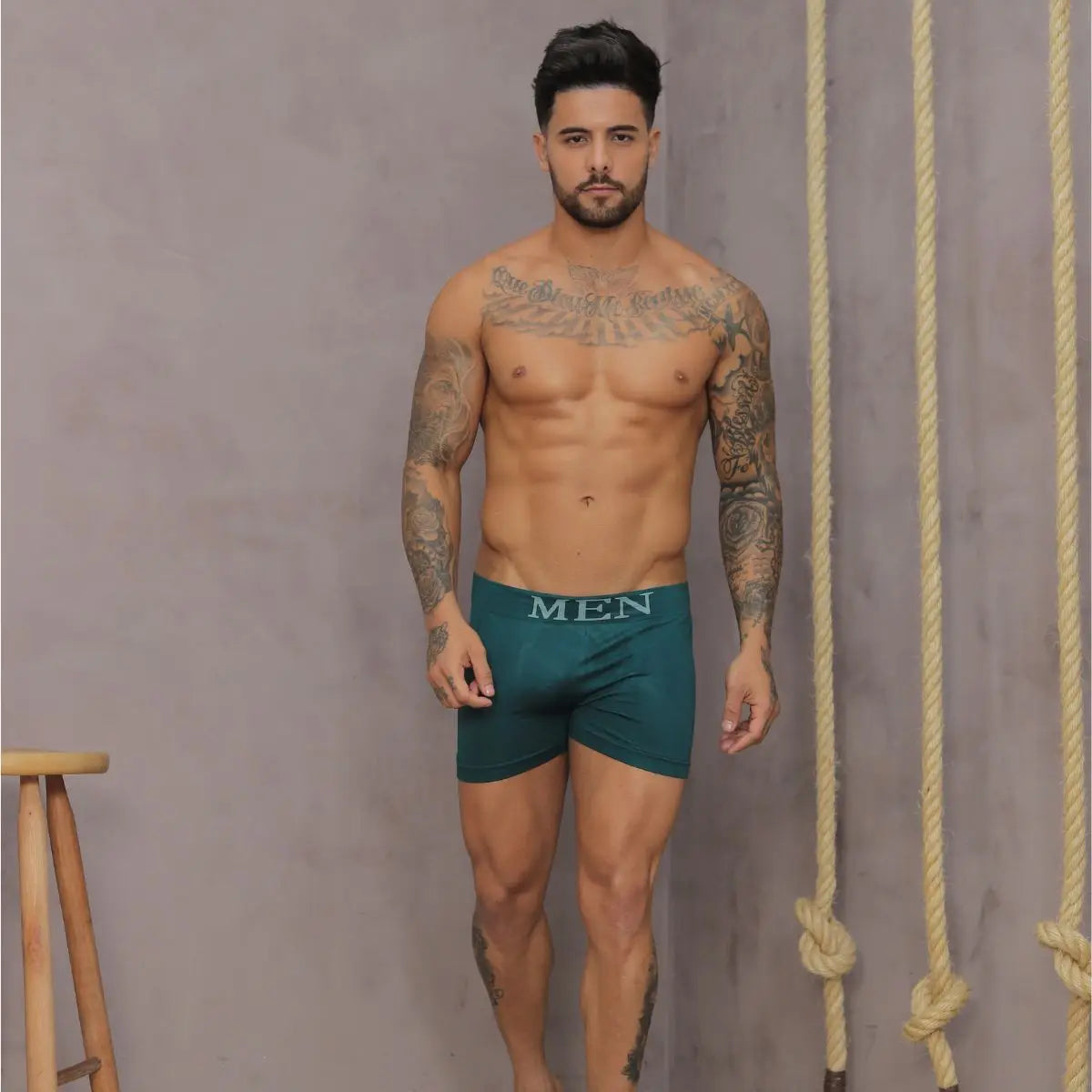 conjunto 10 Cuecas Boxer Microfibra Amós